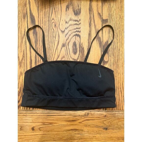 Nike Black Yoga Favourites Light Support Dri-Fit Padded Sports Bra Size Small - Picture 1 of 5